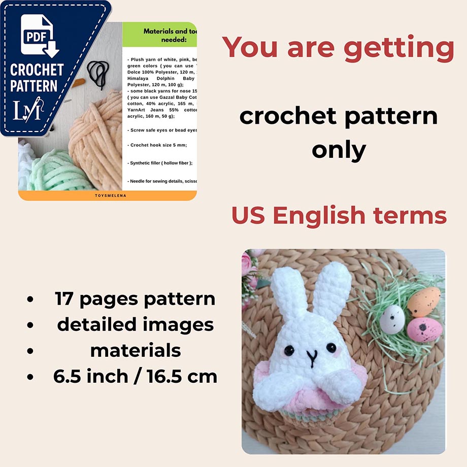 Easter Bunny Crochet Patterns for Spring Gifts, Decor & Amigurumi Projects 2